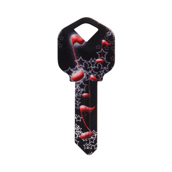 Hillman HILLMAN Wackey Music Notes House/Office Universal Key Blank KW1 Single 87189 - main